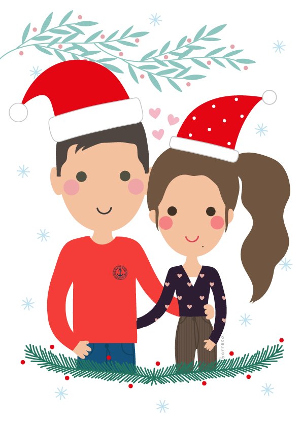 Dibujo personalizado digital de 2 personajes - Imagen 2