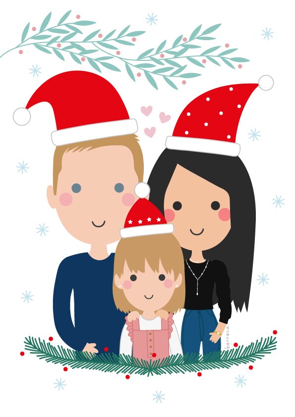 Dibujo personalizado digital de 3 personajes - Imagen 2