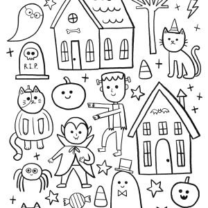 Dibujo para colorear de Halloween