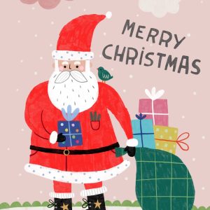 Postal de Papá Noel
